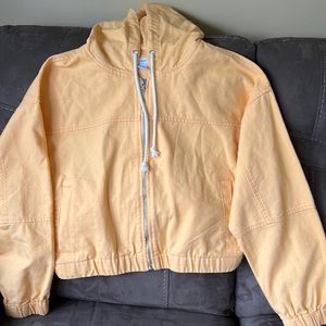 Forever 21 crop jacket hoodie